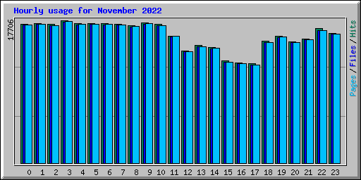 Hourly usage for November 2022