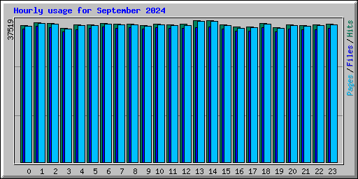 Hourly usage for September 2024