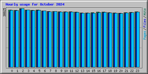 Hourly usage for October 2024