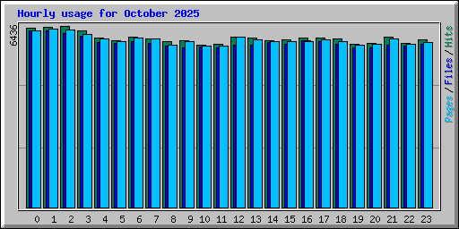 Hourly usage for October 2025
