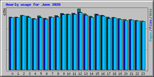 Hourly usage for June 2026