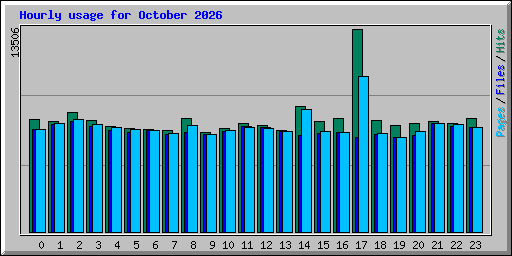 Hourly usage for October 2026